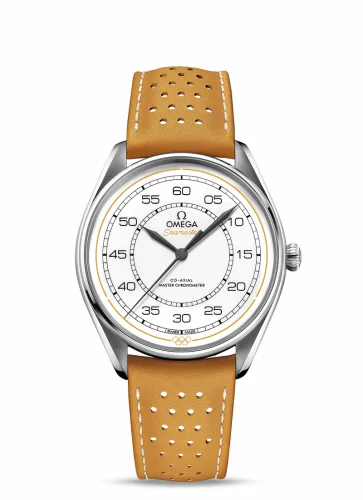 Omega Seamaster Master Co-Axial 39.5 Olympic Timekeeper Stainless Steel / White / Yellow 522.32.40.20.04.002 (52232402004002)